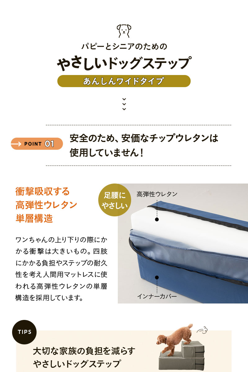 ドッグステップ 踏み台 階段 室内 段差解消 ケガ防止 介護
