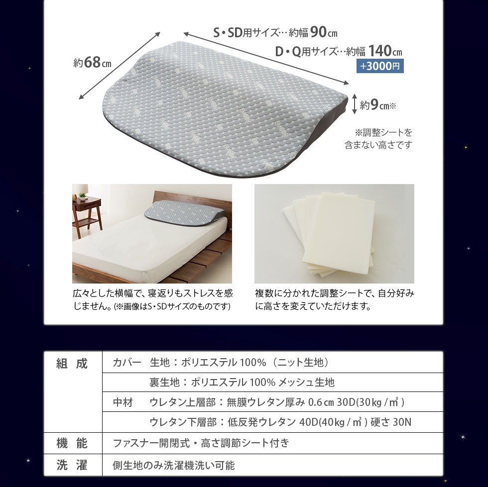 EMOORLUXE ボディーアッパーピロー