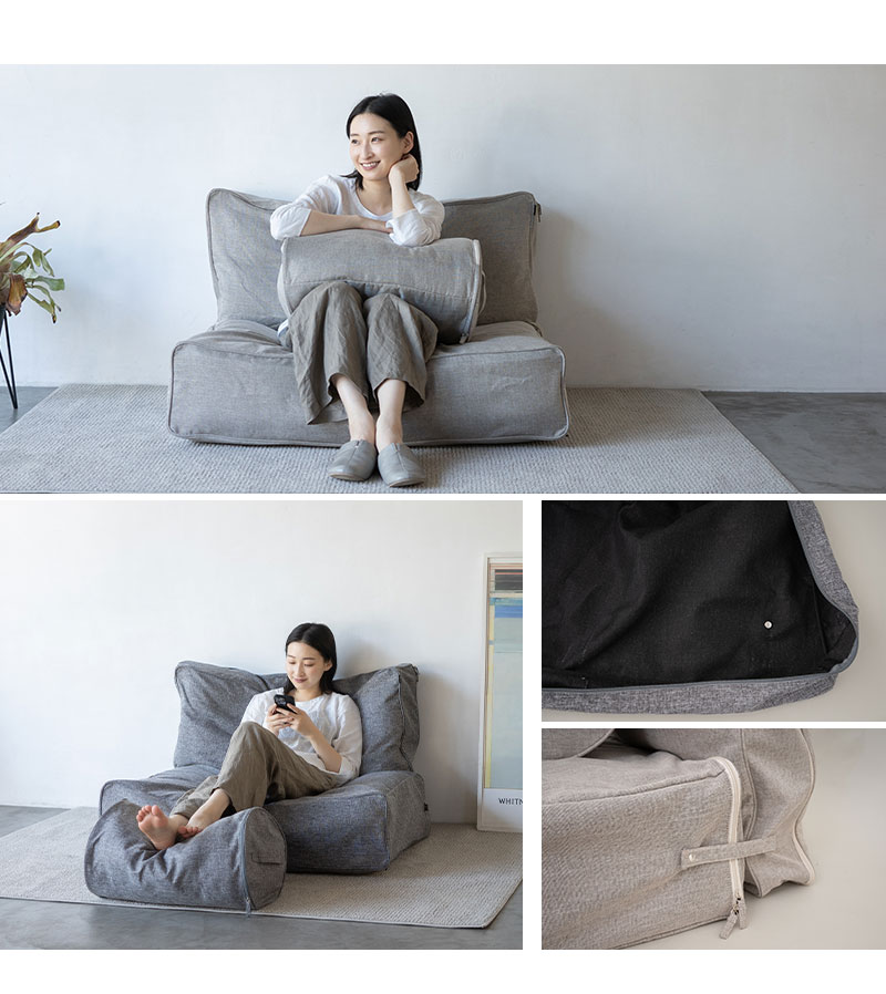 ソファ使いできる 布団収納ケース 3点セット シングル 敷き布団用 掛け布団用 毛布・枕用 衣替え 引っ越し 新生活 オフシーズン