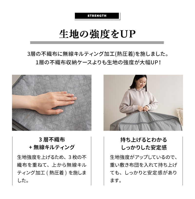 布団セット用 布団収納ケース 竹炭入り 単品 衣替え 引っ越し 新生活 オフシーズン