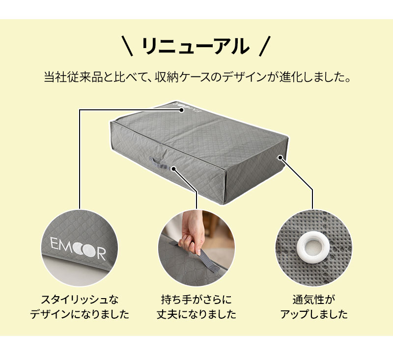 敷き布団用 布団収納ケース 竹炭入り 単品 衣替え 引っ越し 新生活 オフシーズン
