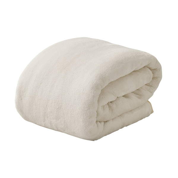 2枚合わせ毛布 ブランケット 綿入り ダブル 洗える 吸湿発熱 極暖