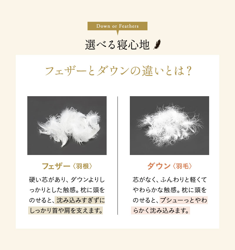 リッチダウンピロー 43×63cm 日本製 綿100％ 天然グース 羽毛 枕