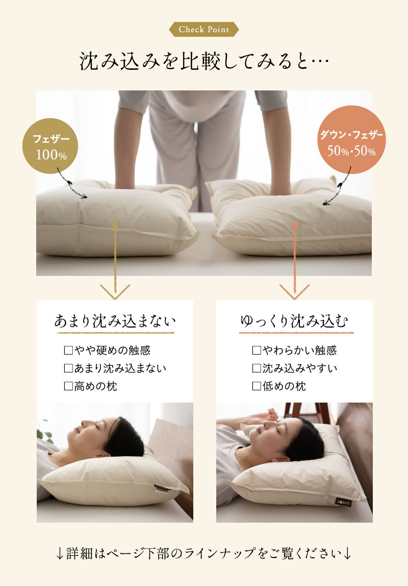 リッチダウンピロー 43×63cm 日本製 綿100％ 天然グース 羽毛 枕