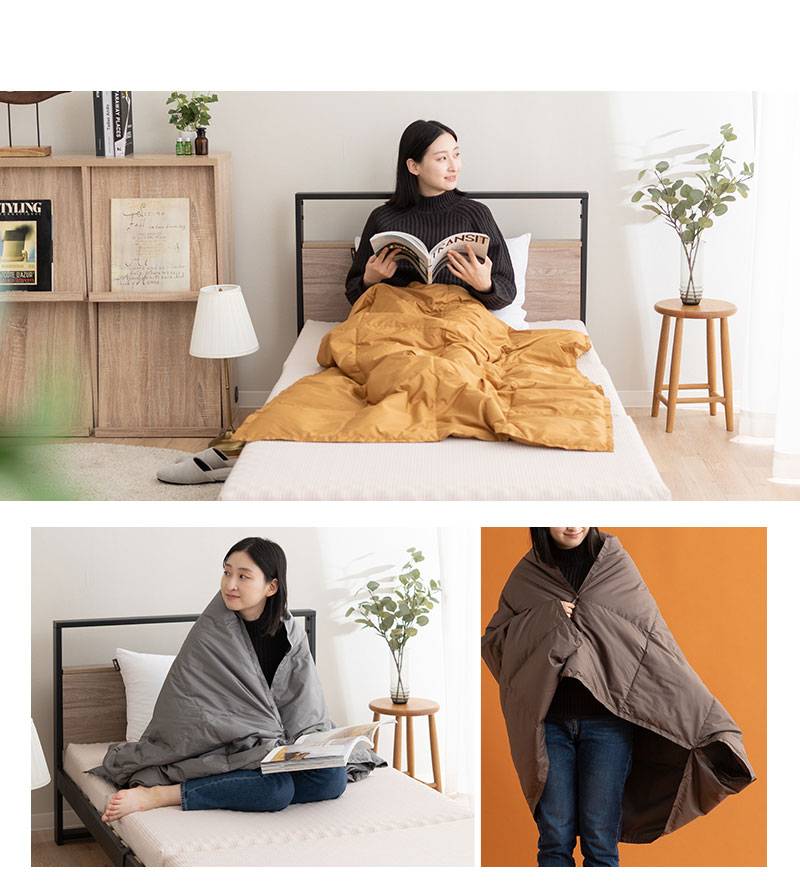 EMOOR（エムール） ハーフケット ポンチョ ひざ掛け クッション