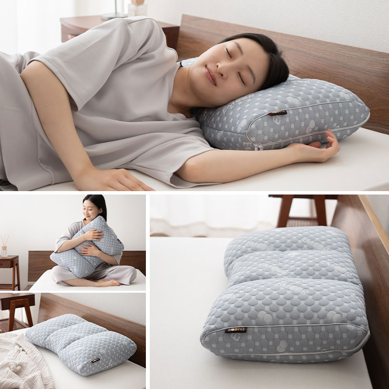 セルフオーダーピロー 43×63cm 合う枕 オーダーメイド カスタマイズ パイプ わた 枕 まくら ピロー 高さ調節 EMOOR LUXE