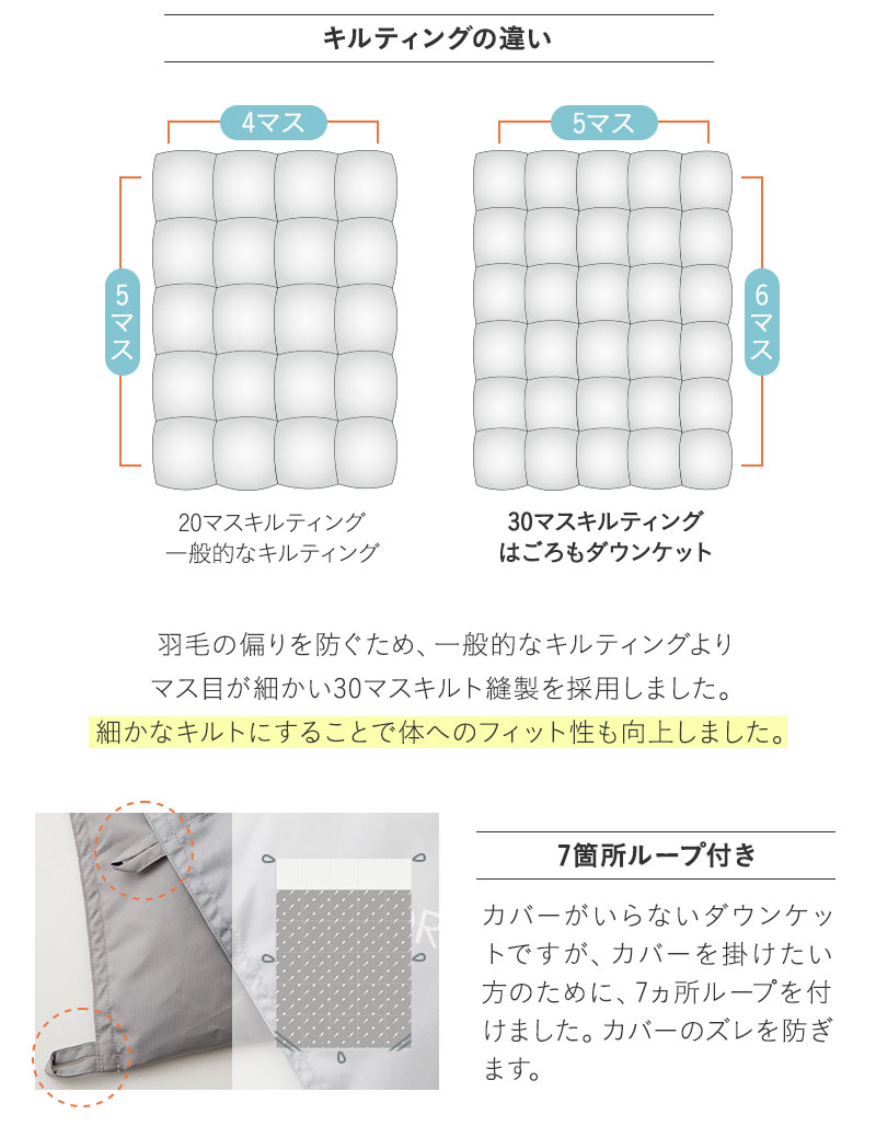 はごろもダウンケット 2枚セット シングル