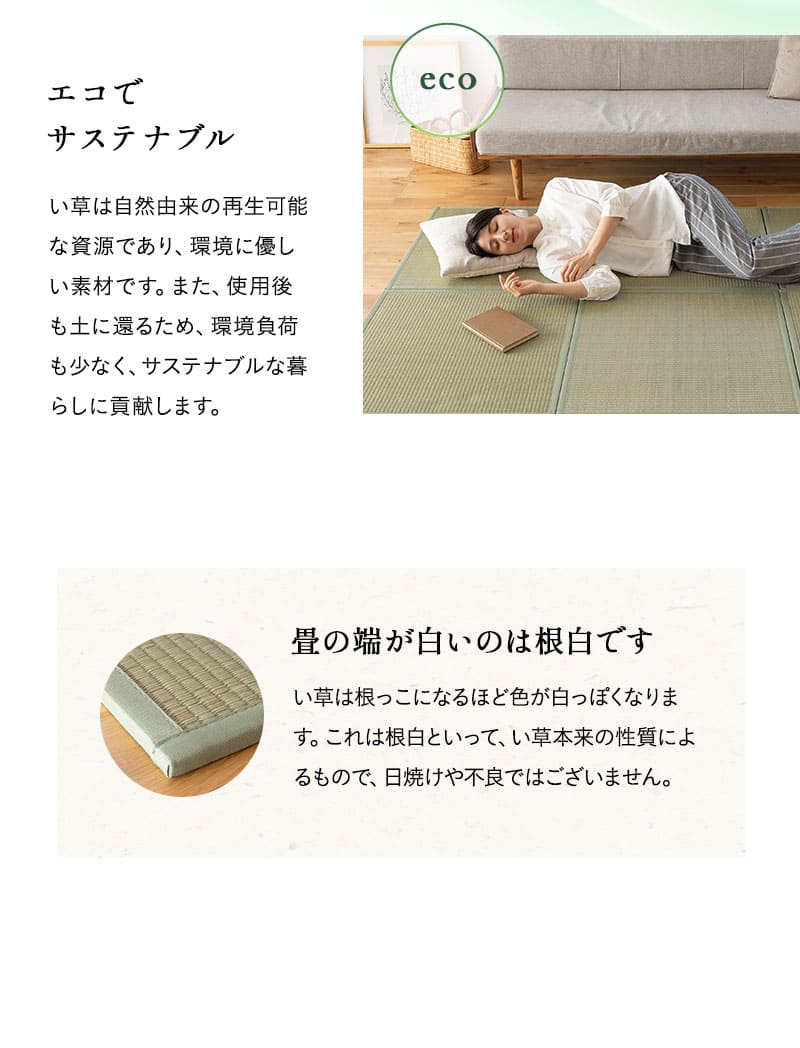 畳マット 幅70cm 正方形 4枚セット 6枚セット 天然い草 消臭 調湿 防カビ