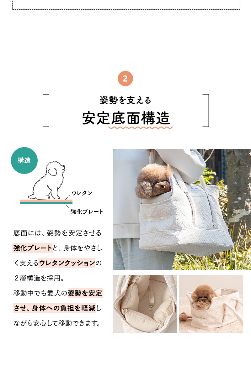 EMOOR（エムール） キャリーバッグ ペットキャリー 犬 猫 ペット 傾き
