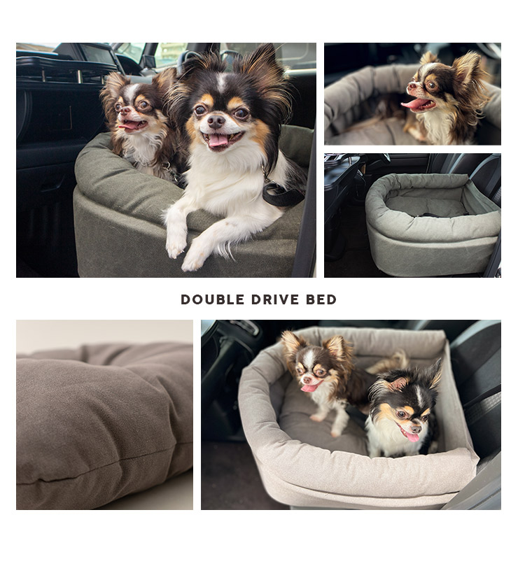 ドライブベッド 2頭対応 ペットソファ カーベッド ペットシート ペット用 ドライブボックス 犬 猫 小型犬用 車載 ベッド カー用品 ペットキャリー  送料無料