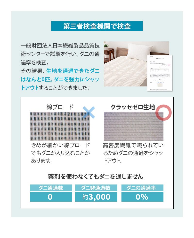 ベッドパッド 敷きパッド シングル セミダブル ダブル クイーン キング ワイドキング 抗菌 防臭 防ダニ 帯電防止 classe zero