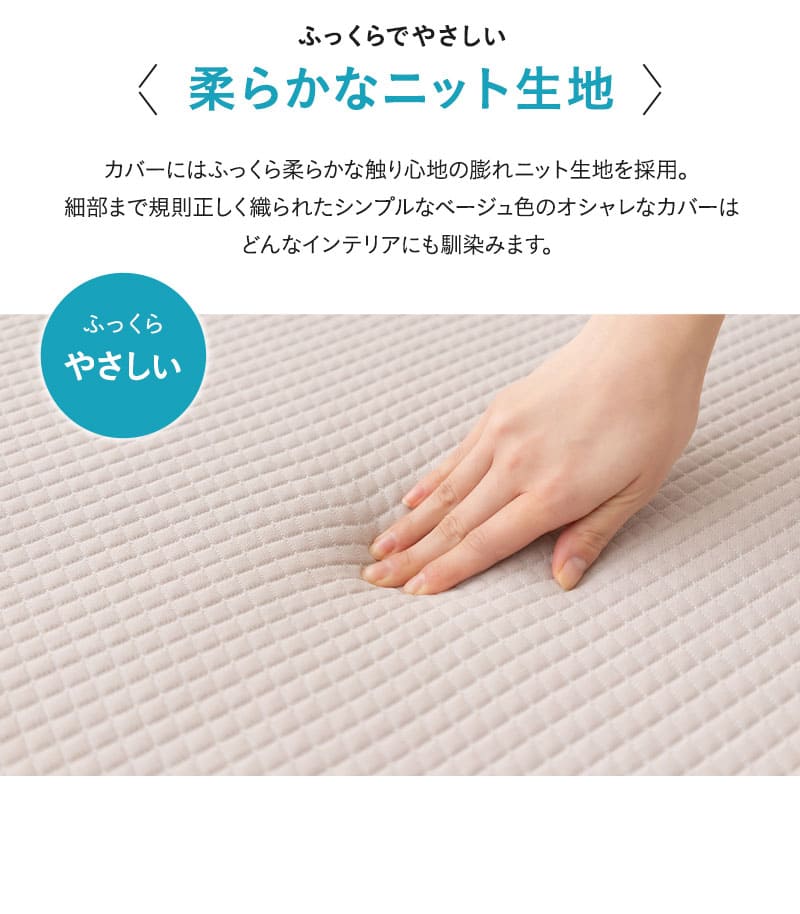 ごろ寝マットレス 65×180cm 三つ折り 折りたたみ 通気性 高反発 丸洗い 3D Fiber