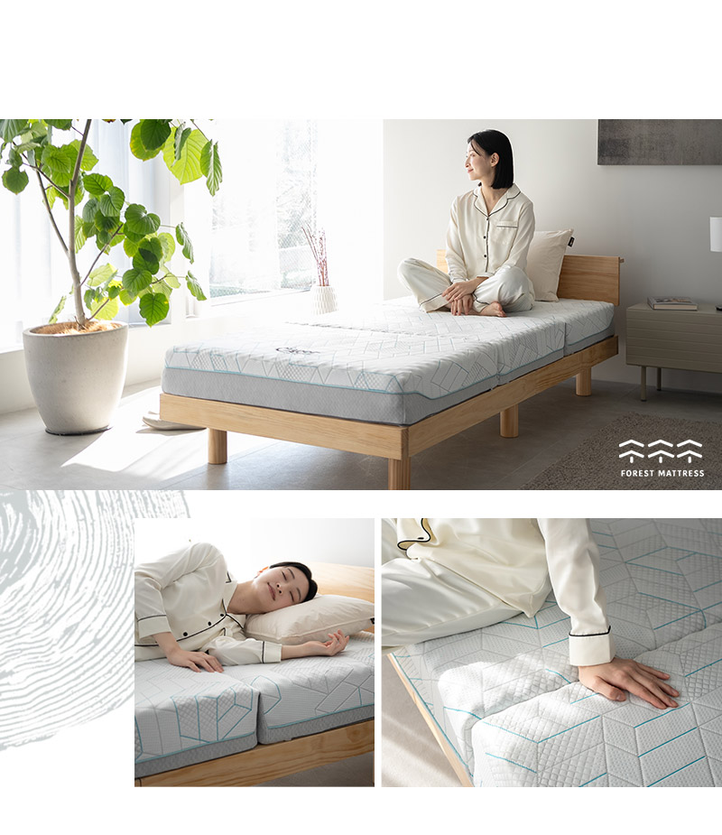 EMOOR（エムール） マットレス シングル 極厚 15cm フォレスト 三