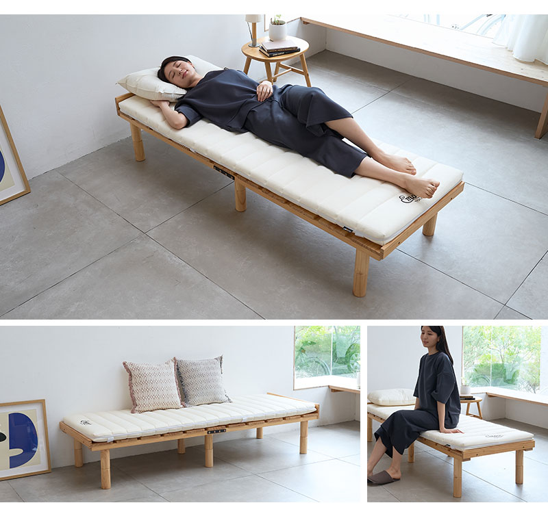 布団マットレス 幅65cm コンパクトショート 収納バンド付き Futon Mattress