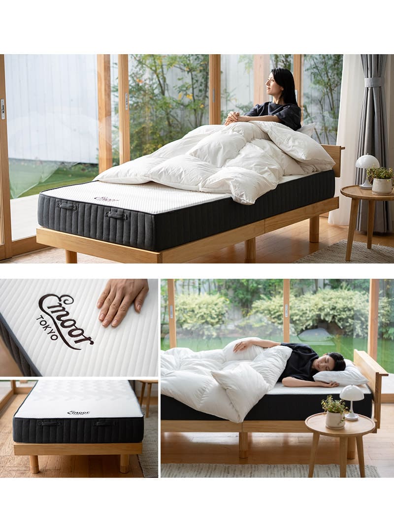 ミレニアム ノンコイルマットレス シングル 3層構造 極厚 20cm 低反発 高反発 ウレタン MILLENNIUM