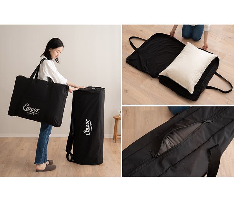 まくら用 収納バッグ 収納ケース 持ち運び 保管 外泊 遠征 出張 キャンプ 車中泊 避難 持ち運べる自宅の寝心地