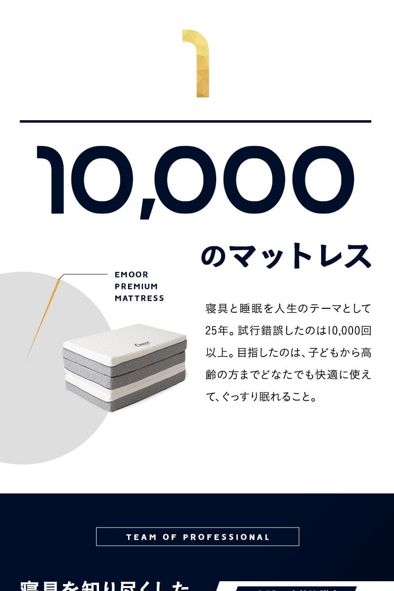 プレミアムマットレス S SD D Q 3層 三つ折り 折りたたみ 極厚 高反発
