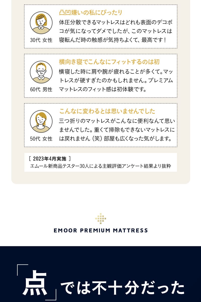 プレミアムマットレス S SD D Q 3層 三つ折り 折りたたみ 極厚 高反発