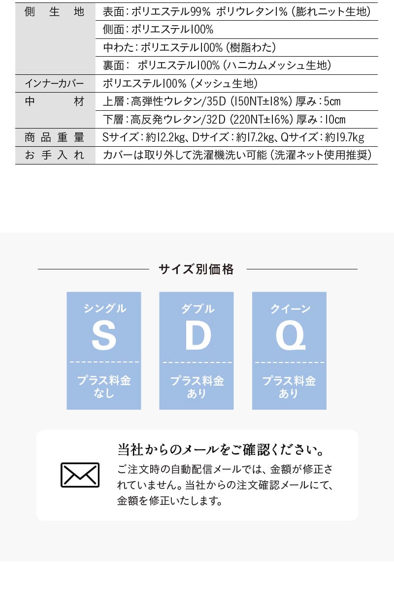 ロイヤル ノンコイルマットレス シングル 2層構造 極厚 最厚 15cm 高弾性 高反発 ウレタン 体圧分散 ROYAL