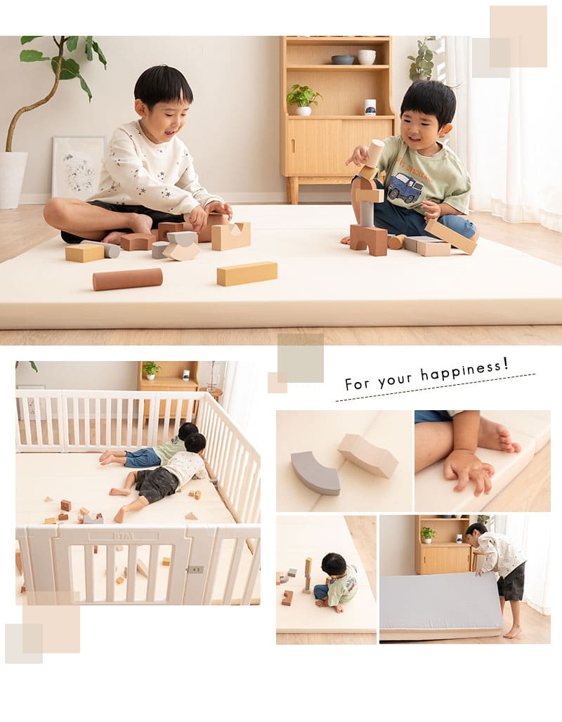 EMOOR（エムール） プレイマット シームレス 折りたたみ 撥水 140 180