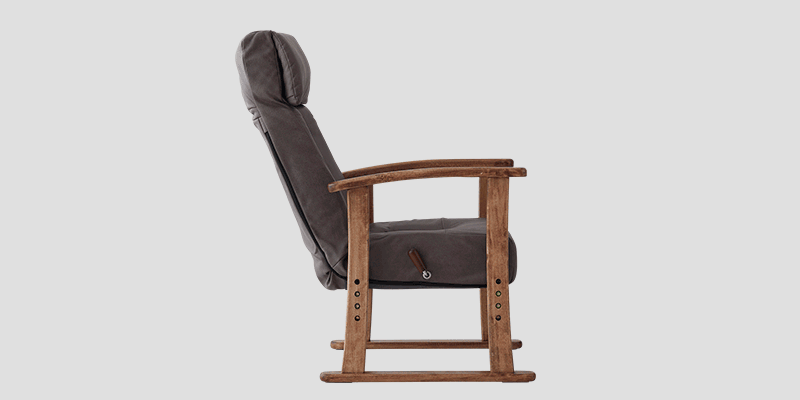 ポケットコイル高座椅子 オットマンスツール 2点セット ファブレザー リクライニングチェア ベンチ 腰痛対策 LEON