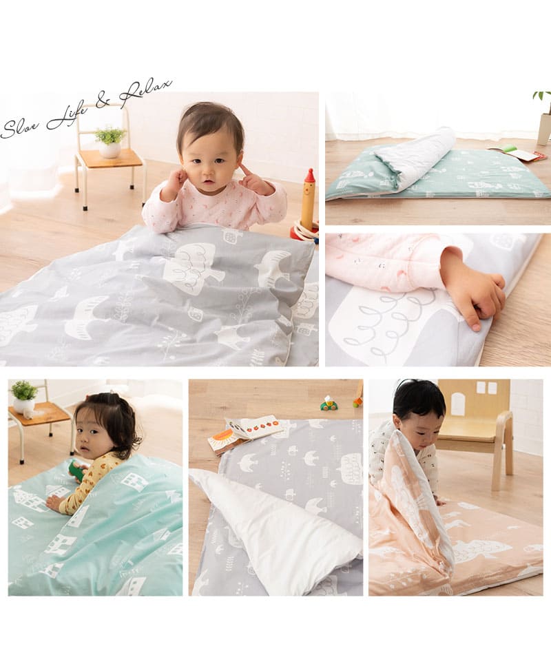 お昼寝布団 5点セット 撥水バック付き 丸洗いOK ベビー布団 カバー セット