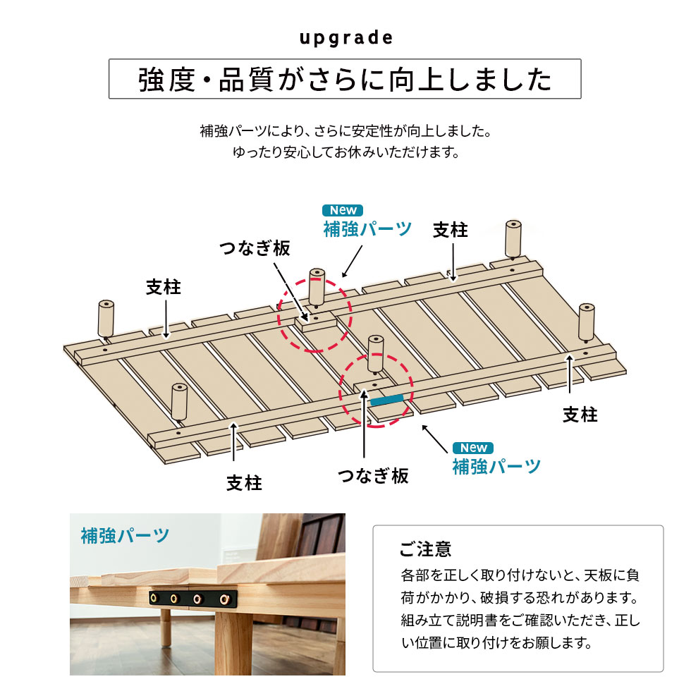 すのこベッド ベッドフレーム シングル 木製 天然木 すのこ スノコ 高さが変えられる 高さ調節 通気性 カビ 湿気 収納 OSMOS