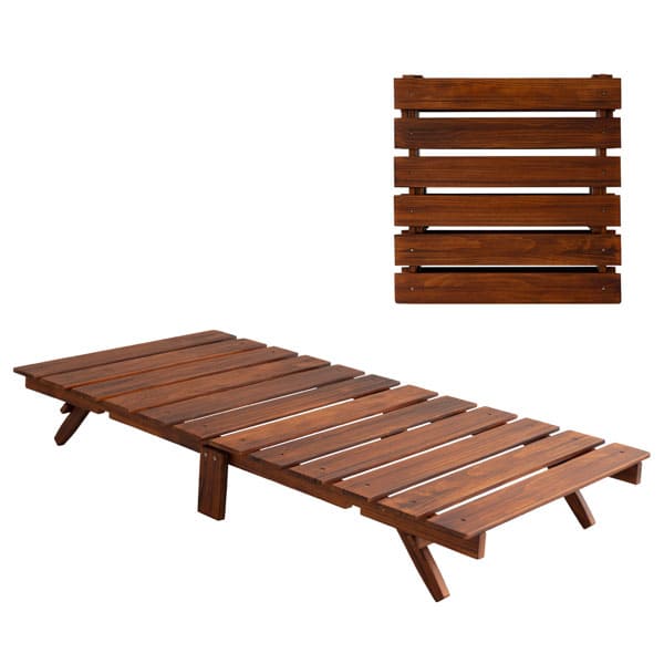 EMOOR（エムール） 折りたたみベッド すのこベッド シングル ロー