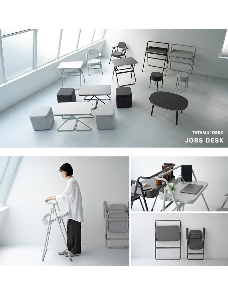 折りたたみデスク ワークデスク JOBS ジョブズ TATAMU