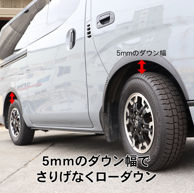 NV350 キャラバン E26 前期/後期 オーバーフェンダー 10mmワイド