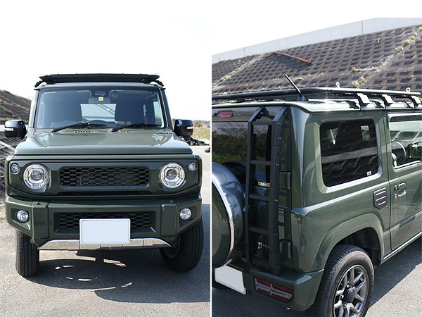 ジムニー JB64W シエラ JB74Wローマウントタイプ ルーフラック アルミ