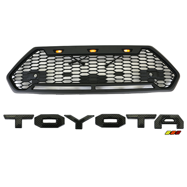 トヨタ RAV4 50系 フロントグリル 3連 LED グリルマーカー カラーエンブレム 全5色 グリルバッジ付き 外装 カスタム パーツ ラブフォー  ラブ4 :rav009921:アットパーツ - 通販 - Yahoo!ショッピング