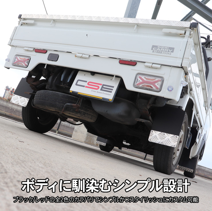 アクティ トラック HA6/HA7/HA8/HA9 軽トラッック マッドガード 縞板柄