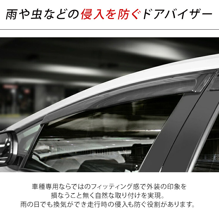 新型 プリウス 60系 ZVW/MXWH60・65 ドアバイザー サイドバイザー
