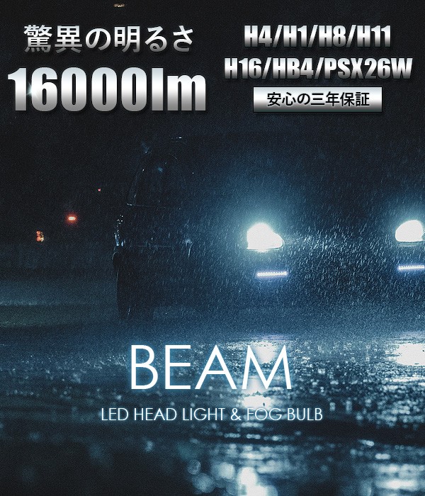 ルーミー LEDヘッドライト LEDフォグランプ H4 LEDライト 6000K