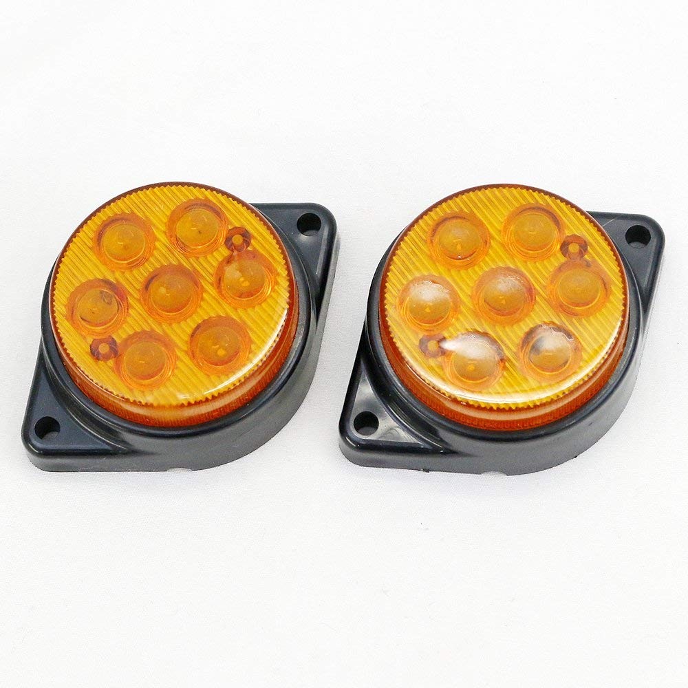 トラック用 Led サイドマーカー 2個セット 12v 24v兼用 丸型 マーカーランプ 車幅灯 全5色 バスマーカー サイドランプ トラック用品 部品 汎用 外装パーツ Tr413 Tr417 アットパーツ 通販 Yahoo ショッピング