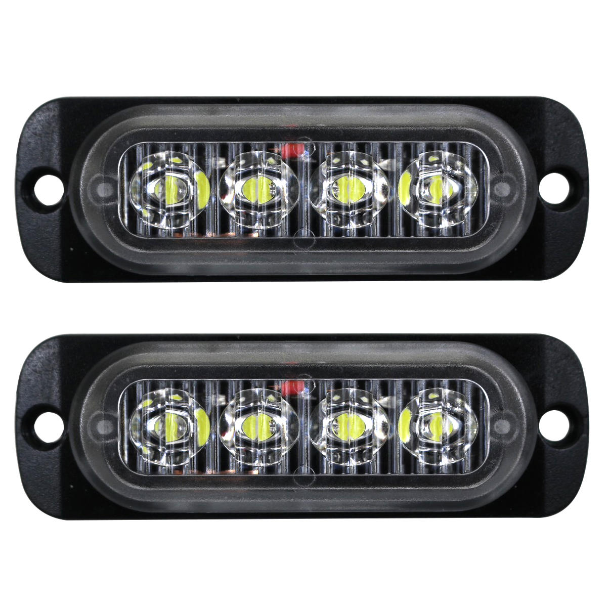 LED マーカーランプ サイドマーカー 2個セット 全4色 12V 24V 薄型 4LED アンダーライト 路肩灯 外装 カスタム パーツ 普通車 軽自動車 トラック バス｜at-parts7117｜02