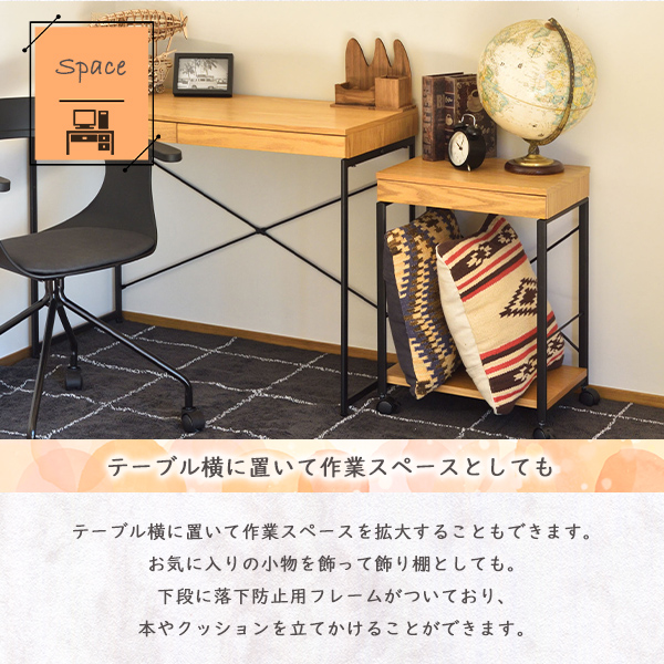 デスクワゴン デスク用ワゴン 収納 デスク周り キャスター付き