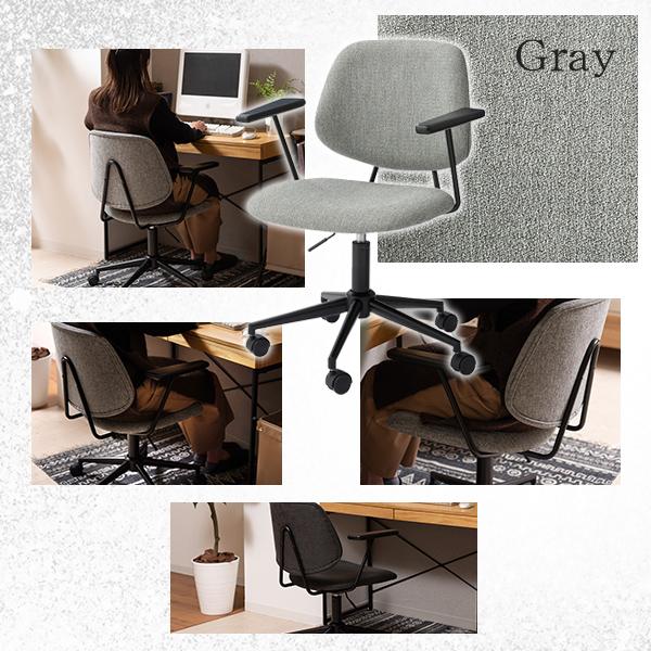 肘掛け付き椅子　黒色　肘掛けデスクチェア オフィスチェア デスクチェア パソコンチェア 跳ね上げ式 アームレスト