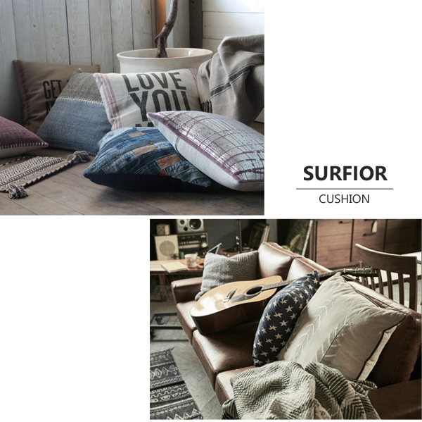 アンティーククッションカバー スミクロリネンクッションカバー | フランスアンティークショップ