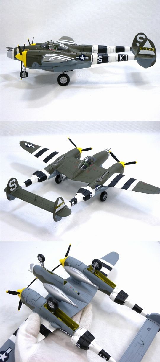 希少品 レア【フランクリンミント/FranklinMint】P-38 ライトニング California Cutie アーマーコレクション 1/48  模型 ダイキャスト ペロハチ 双胴の悪魔