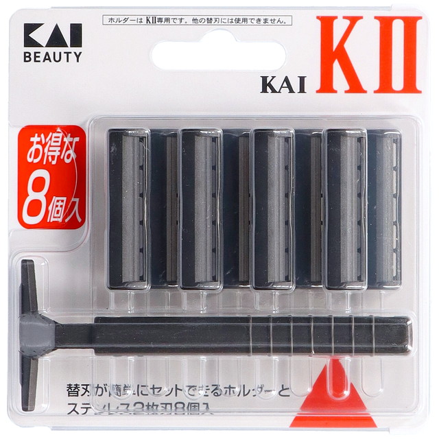 ひげそり用カミソリ KAI-KII 替刃8個付の詳細画像2