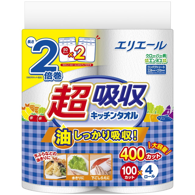 大王製紙 エリエール 超吸収キッチンタオル 1...の詳細画像1