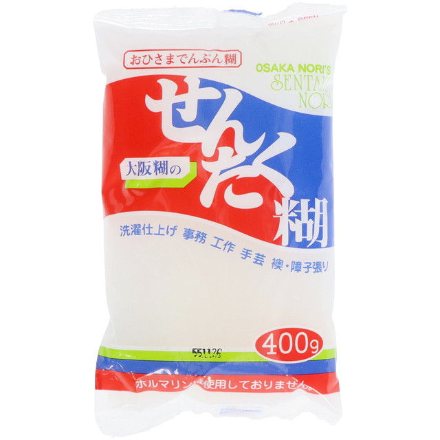 大阪糊本舗 新平型澱粉糊 400g せんたく糊の詳細画像2