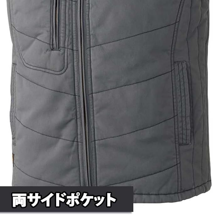アタックベース 防寒ベスト 作業着 メンズ 作業服 綿100 中綿 冬用