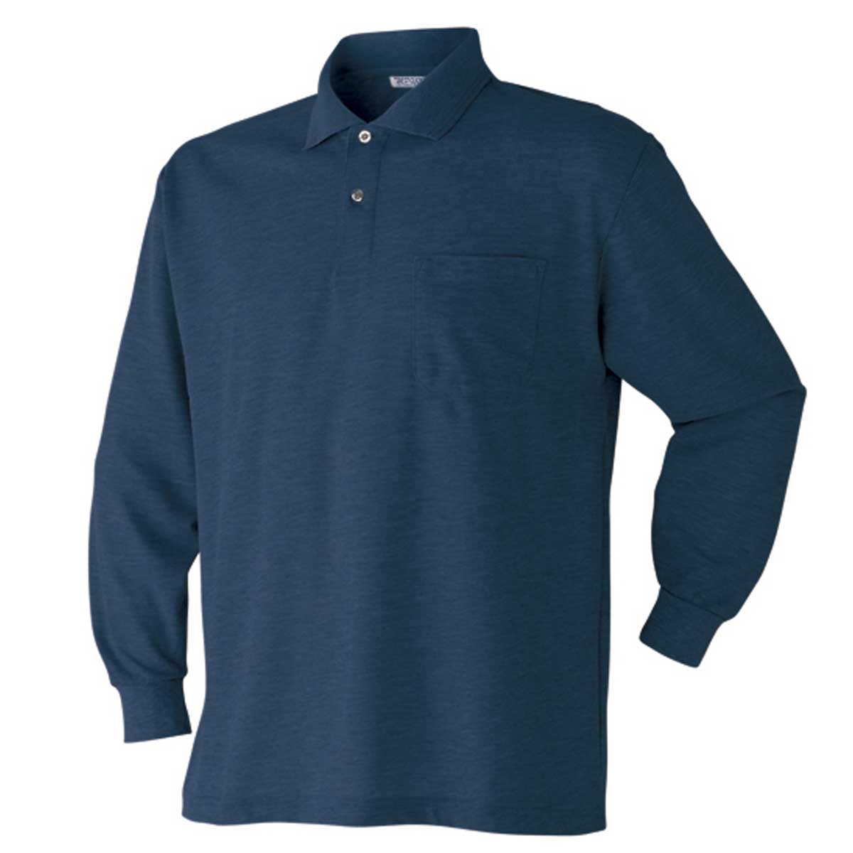 アタックベース 作業着 ポロシャツ 長袖 メンズ ポケット付き 作業服