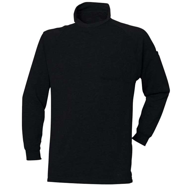 アタックベース ハイネック メンズ 裏フリース 作業服 防寒着 インナー