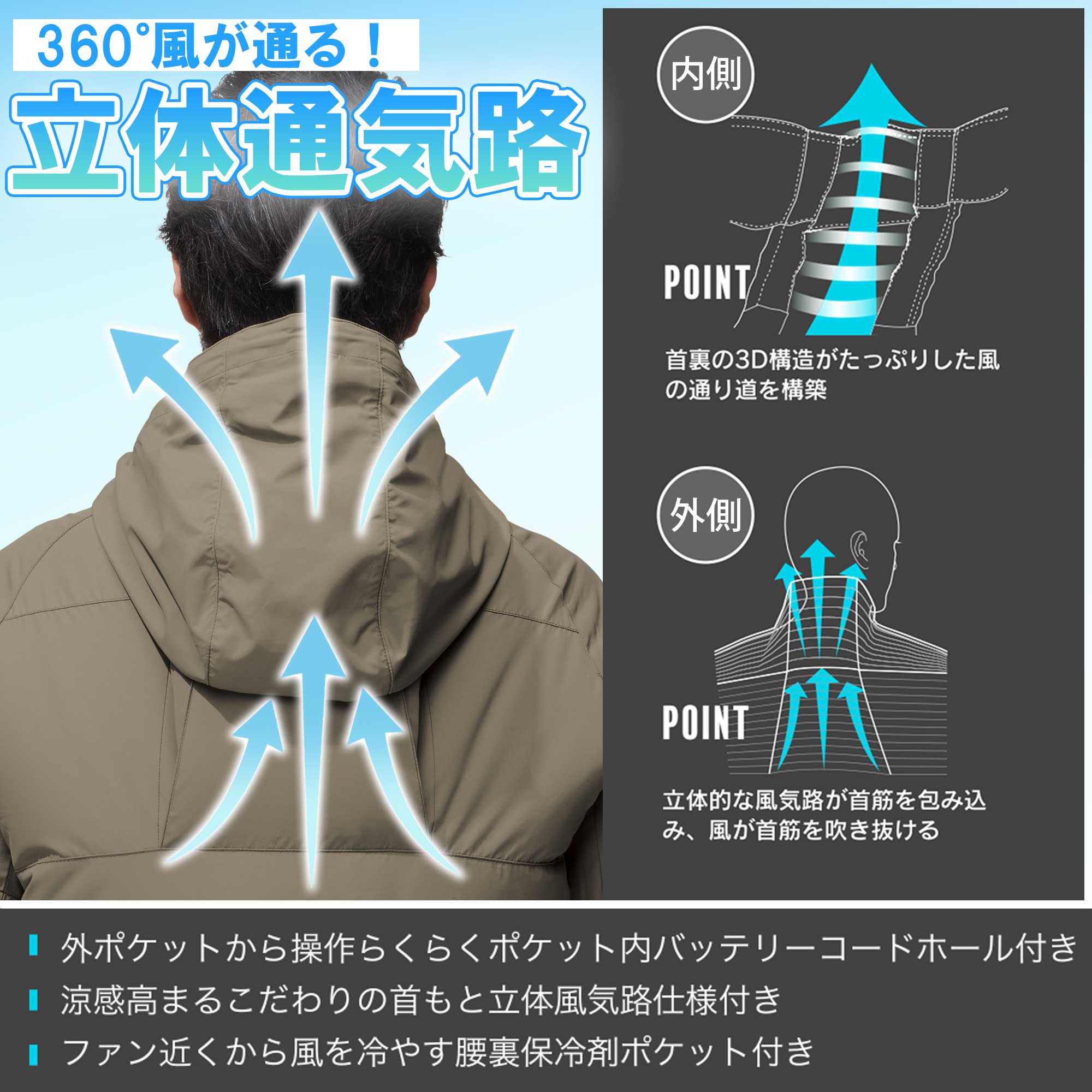 空調風神服 おしゃれ