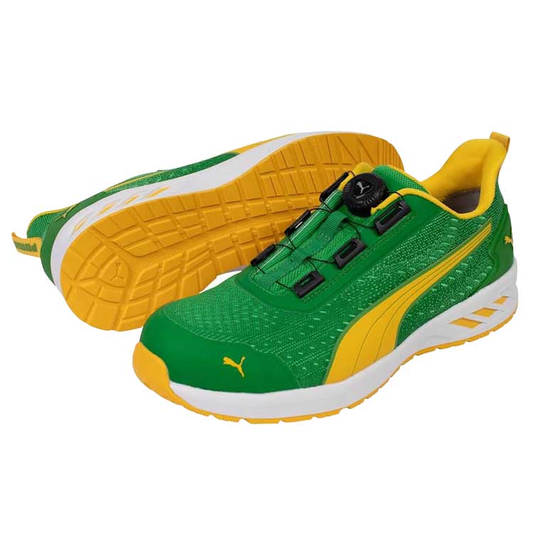 プーマ 安全靴 64.408.0 グライド グリーン ディスク ロー PUMA