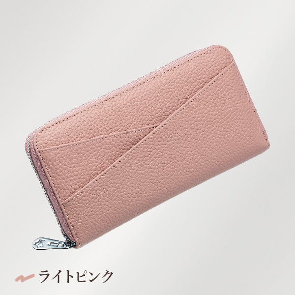 長財布 レディース 本革 財布 スキミング防止 ラウンドファスナー 革